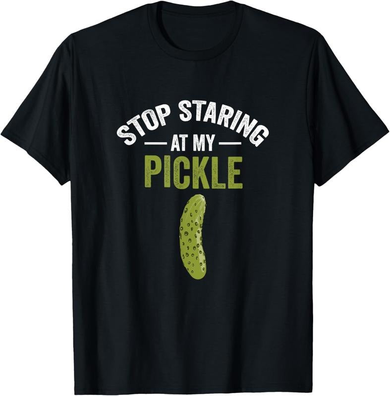 100% Cotton Stop Staring My Pickle Halloween Pickle Costume T-Shirts, Hoodie, Sweatshirt