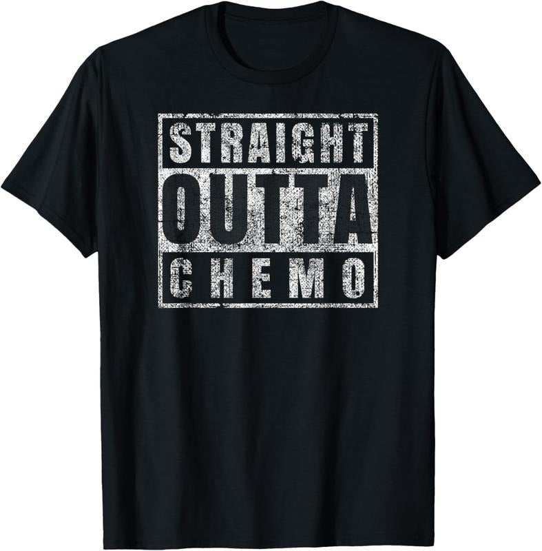 100% Cotton Straight Outta Chemo Funny Battle Cancer Shirt Hoodie Sweatshirt