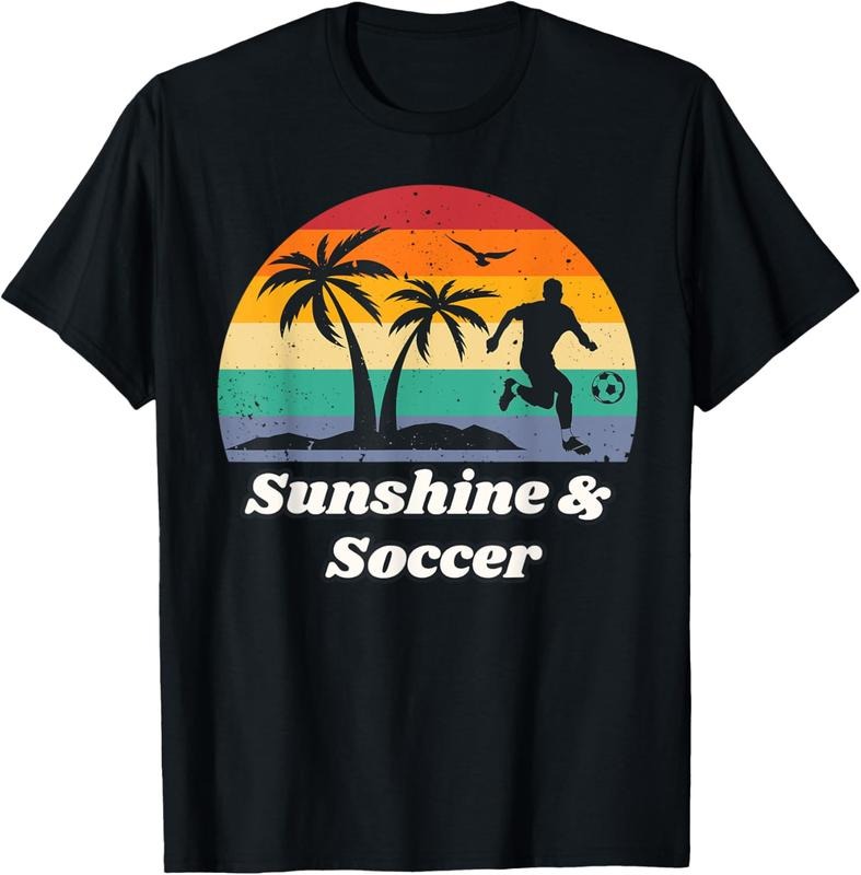 100% Cotton Sunshine & Soccer Shirt for Soccer Player | Summer Soccer T-Shirt Hoodie, Sweatshirt | PrintMintTees.com