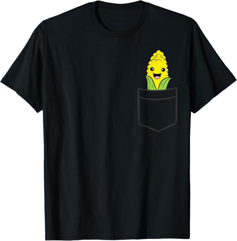 100% Cotton Sweet Corn Pocket Vegetable Cute Corn T-Shirts, Hoodie, Sweatshirt