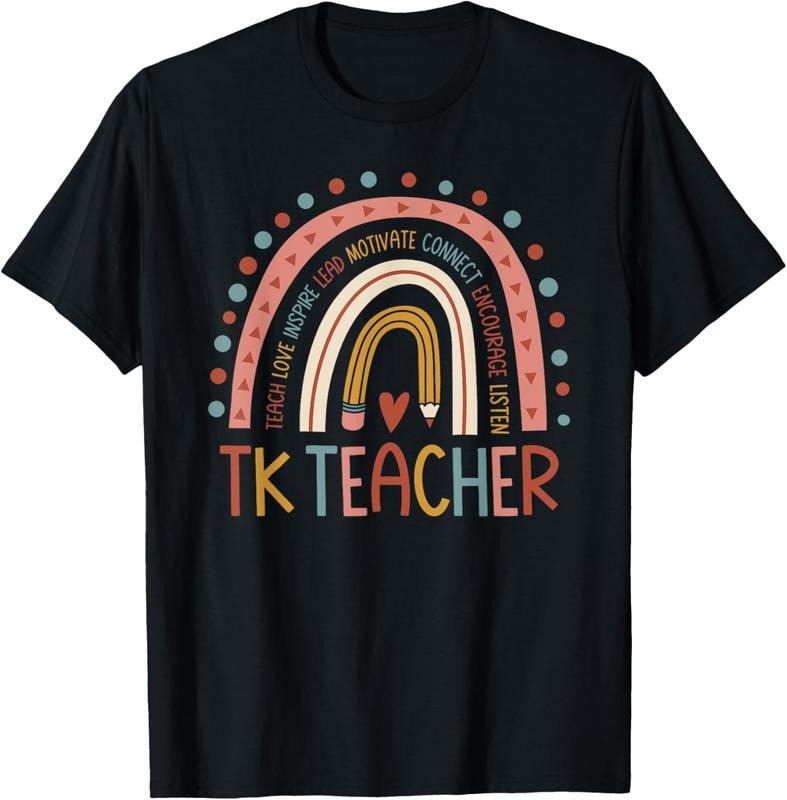 100% Cotton TK Teacher Back To School Teacher T-Shirt Hoodie Sweatshirt | PrintMintTees.com