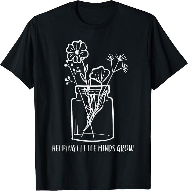 100% Cotton Teacher Helping Little Minds Grow Sped Inspirational Women T-Shirt Hoodie Sweatshirt | PrintMintTees.com