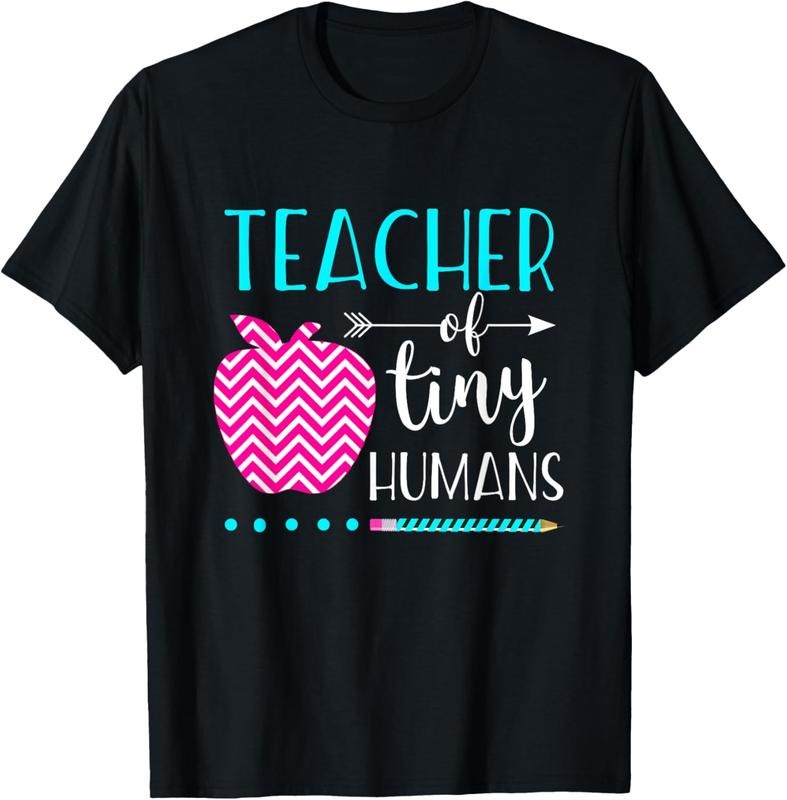 100% Cotton Teacher of Tiny Humans Preschool Pre K Kindergarten Teacher T-Shirt Hoodie Sweatshirt | PrintMintTees.com