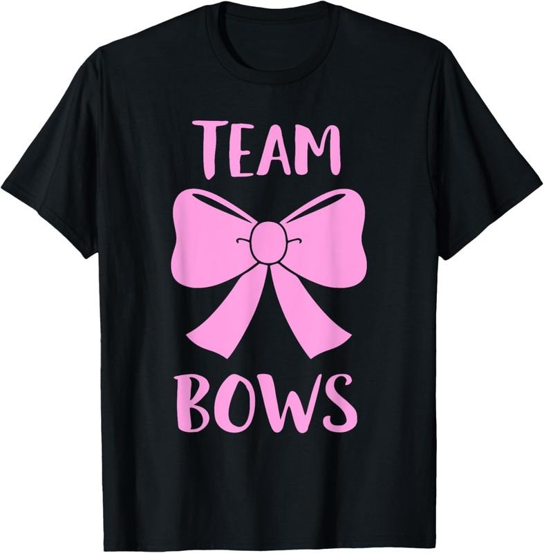 100% Cotton Team Bows Gender Reveal Families T-Shirts, Hoodie, Sweatshirt