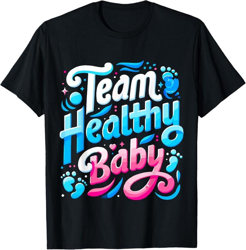 100% Cotton Team Healthy   Gender Reveal Party T-Shirt Hoodie Sweatshirt | PrintMintTees.com