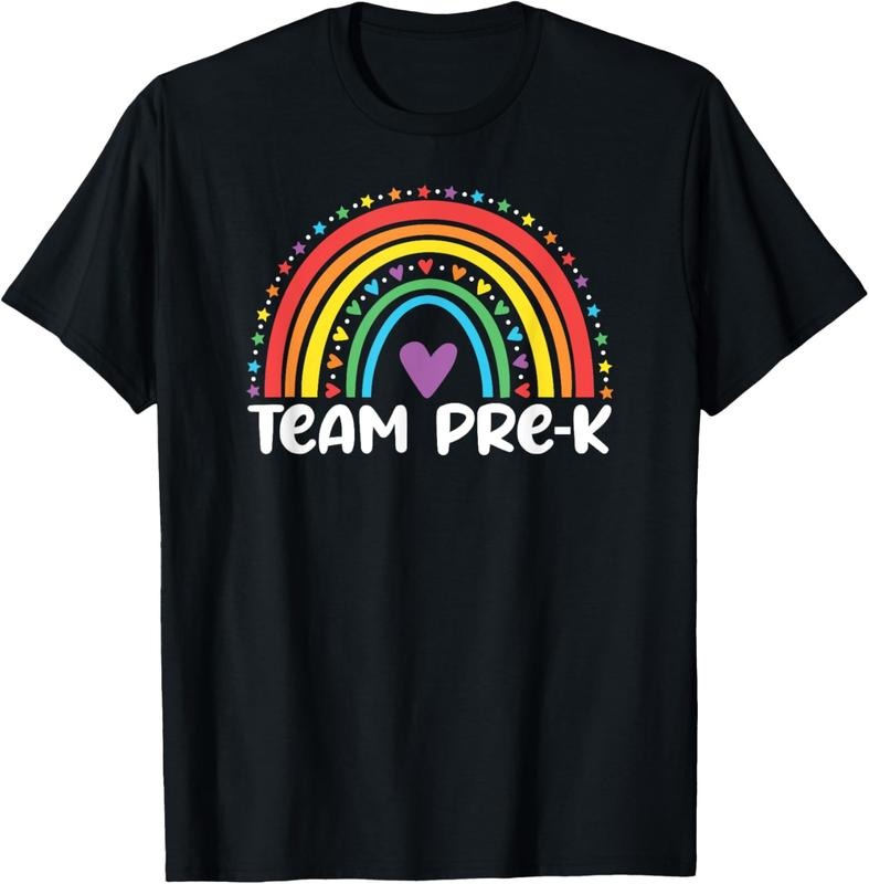 100% Cotton Team Pre-K Teacher Crew Squad Hello Back School Graduation T-Shirt Hoodie Sweatshirt | PrintMintTees.com