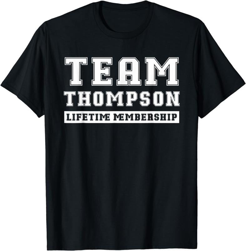 [100% Cotton]Team Thompson Lifetime Membership Funny Family Last Name T-Shirt Hoodie Sweatshirt | PrintMintTees.com