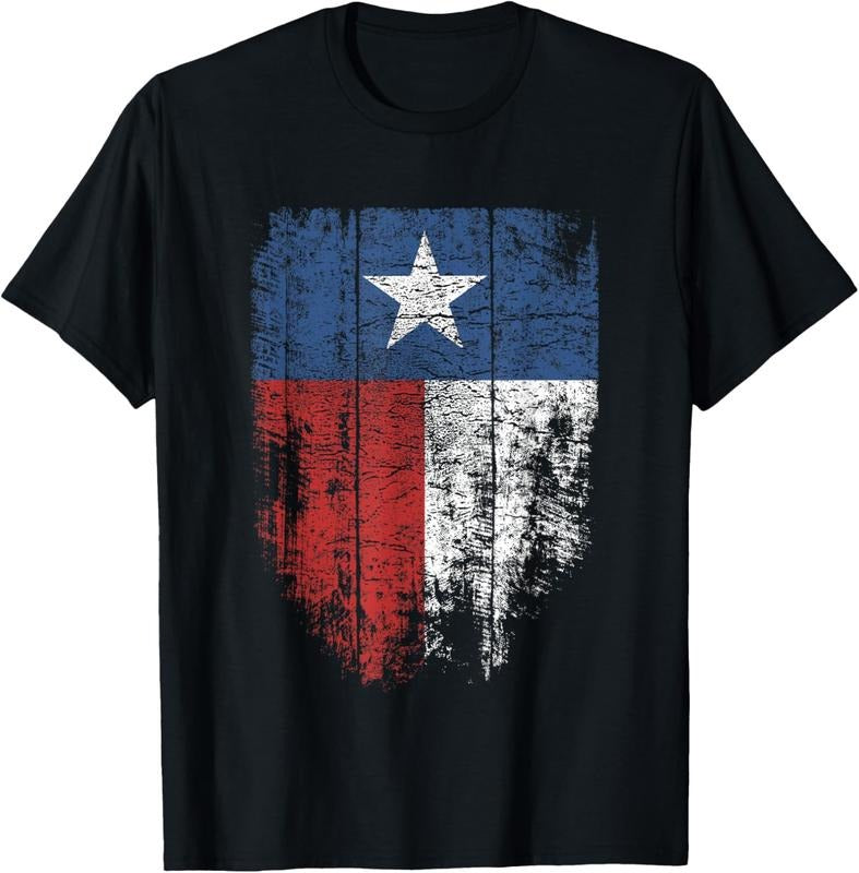 100% Cotton Texas T shirt Women Men  | Distressed Texas State Flag T-Shirt Hoodie Sweatshirt | PrintMintTees.com