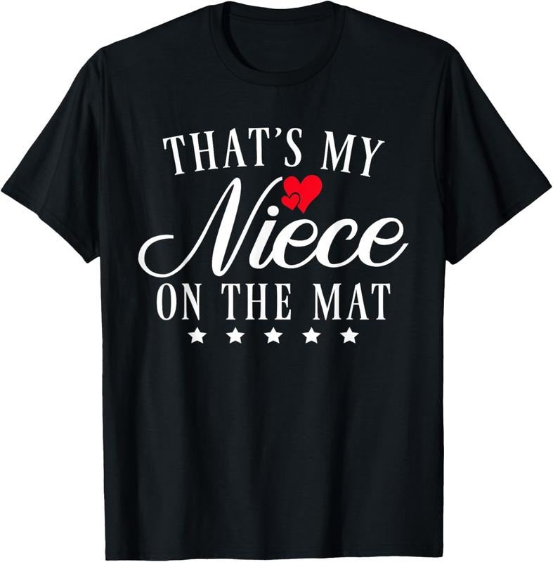 100% Cotton Thats my Niece on the Mat Wrestling Aunt Uncle T-Shirt Hoodie Sweatshirt | PrintMintTees.com