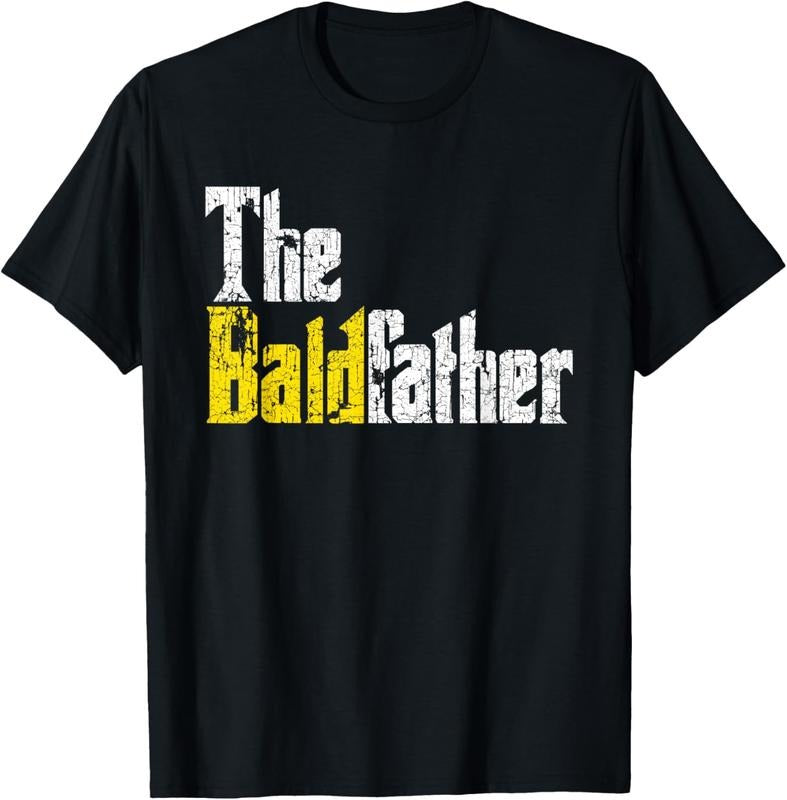 100% Cotton The Baldfather Funny Birthday for Bald Men T-Shirt Hoodie Sweatshirt | PrintMintTees.com