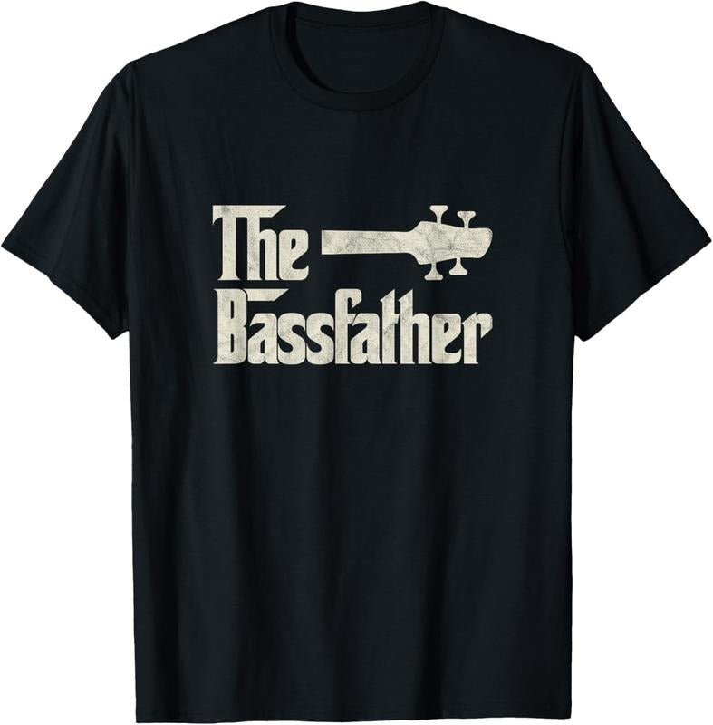 100% Cotton The Bassfather - Distressed Bass Player Dad Fathers Day T-Shirt Hoodie, Sweatshirt | PrintMintTees.com
