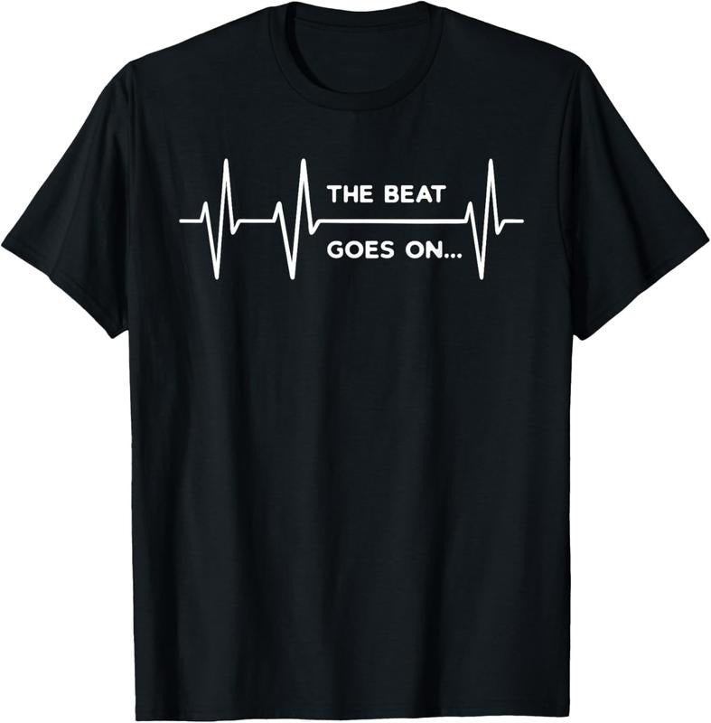 100% Cotton Beat Goes ..Heartbeat Rehab After Surgery Heart OP T-Shirts, Hoodie, Sweatshirt