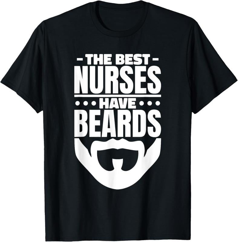100% Cotton Best Nurses Have Beards Nursing Student Nurse T-Shirts, Hoodie, Sweatshirt
