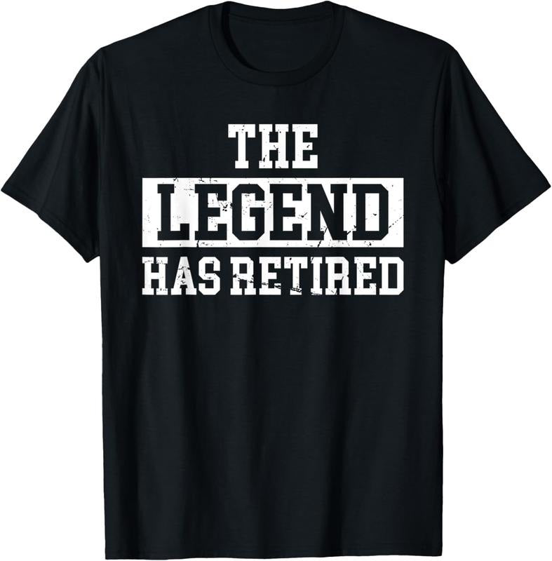 100% Cotton The Legend Has Retired Funny Retro Vintage Retirement Retire T-Shirt Hoodie, Sweatshirt | PrintMintTees.com