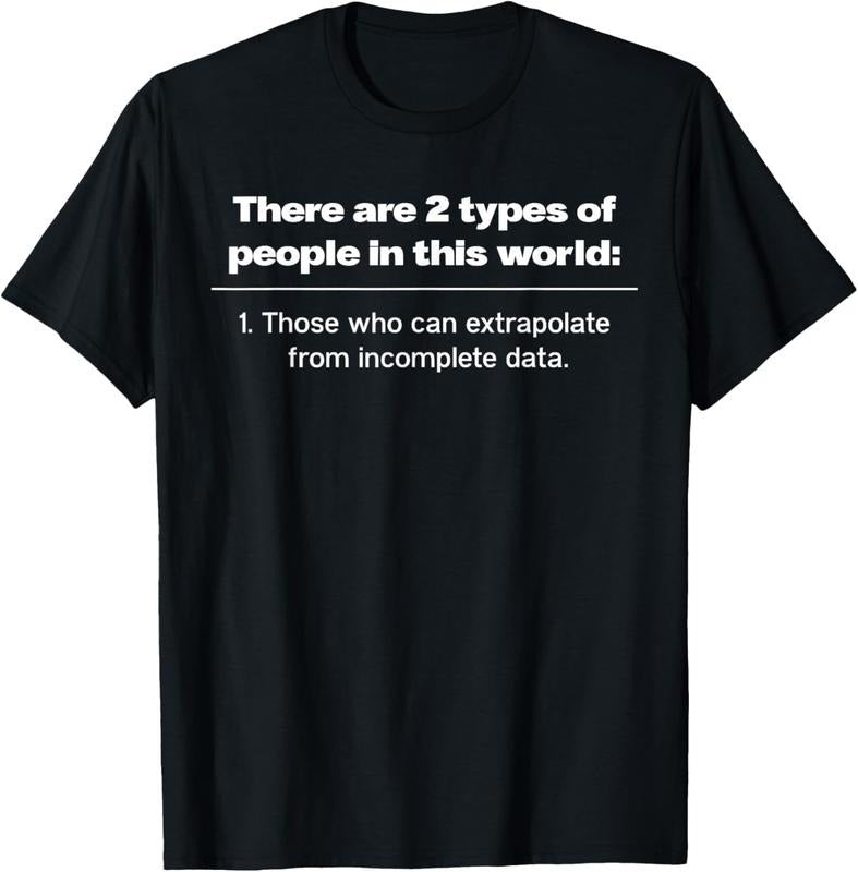 100% Cotton There Are Two Types Of People Those Who Can Extrapolate T-Shirt Hoodie Sweatshirt | PrintMintTees.com