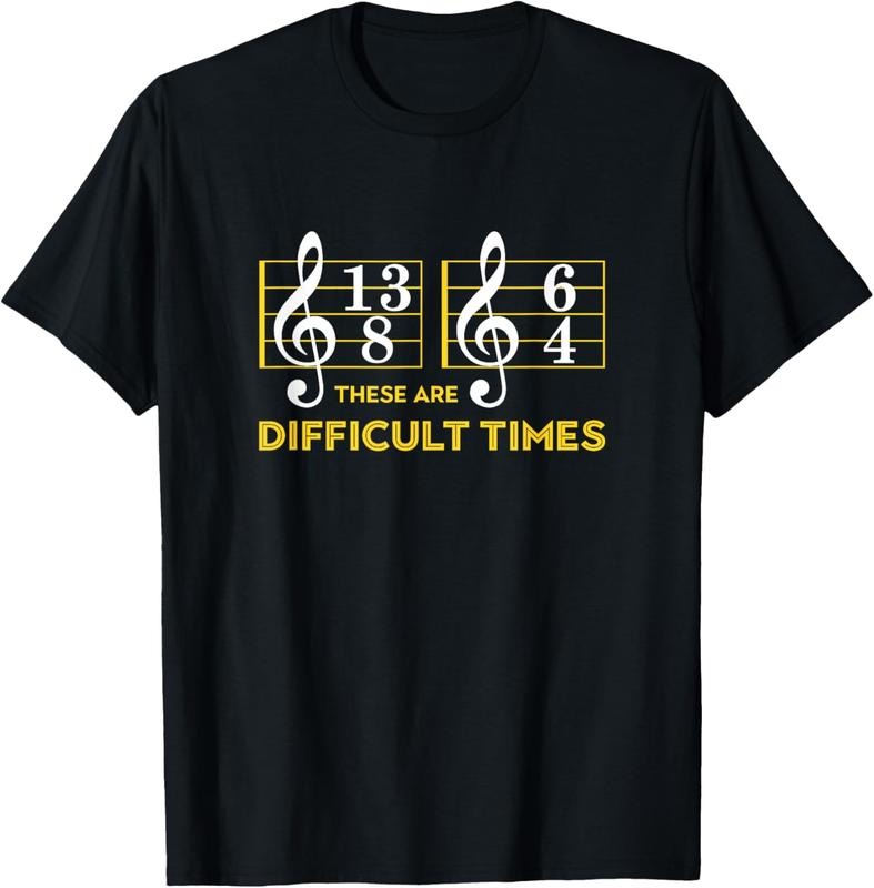 100% Cotton These Are Difficult Times T-shirt - Music Lover Gifts T-Shirt Hoodie, Sweatshirt | PrintMintTees.com