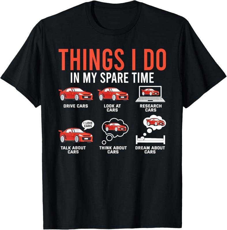 100% Cotton Things I Do My Spare Time Funny Car Enthusiast Car Lover T-Shirts, Hoodie, Sweatshirt