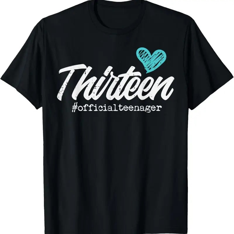 100% Cotton Thirteen Official Teenager Cute 13th Girl Teen T-Shirts, Hoodie, Sweatshirt