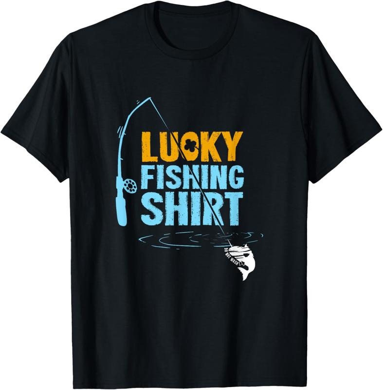 100% Cotton This Is My Lucky Fishing Fisherman'S Favorite Artwork T-Shirts, Hoodie, Sweatshirt