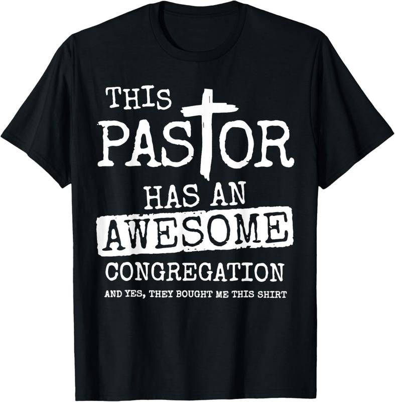 100% Cotton This Pastor Has An Awesome Congregation T-Shirt Hoodie Sweatshirt | PrintMintTees.com