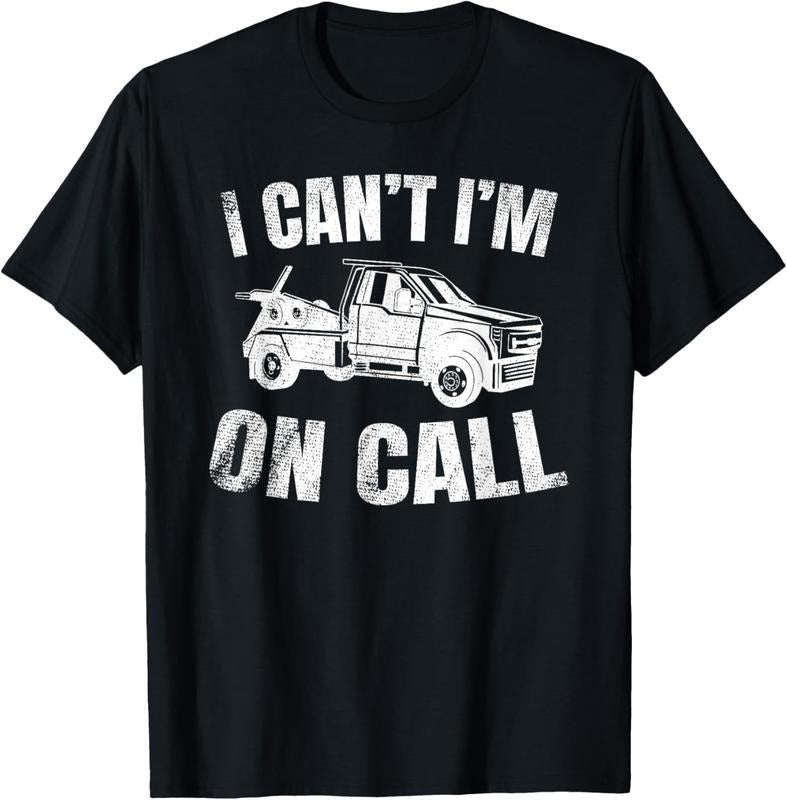 100% Cotton Tow Truck Driver Breakdown Lorry - Thin Yellow Line Trucker T-Shirt Hoodie Sweatshirt | PrintMintTees.com