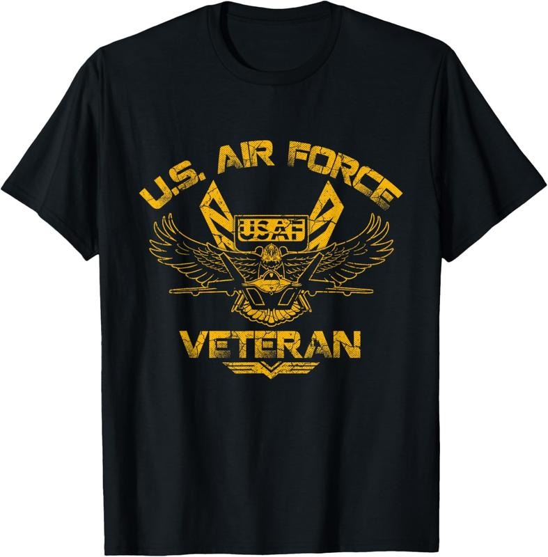 100% Cotton U.S. Air Force Veteran Vintage Military US Flag Veterans Day T-Shirt Hoodie, Sweatshirt | PrintMintTees.com