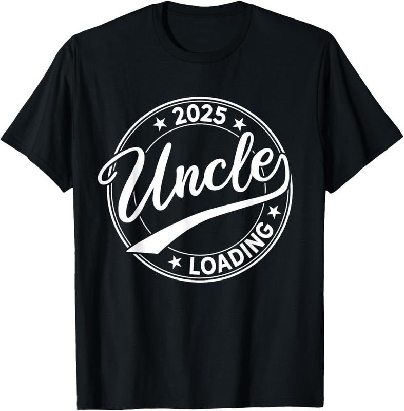 100% Cotton Uncle 2025 Loading Soon Be Uncle Est. 2025 Shirt Hoodie Sweatshirt