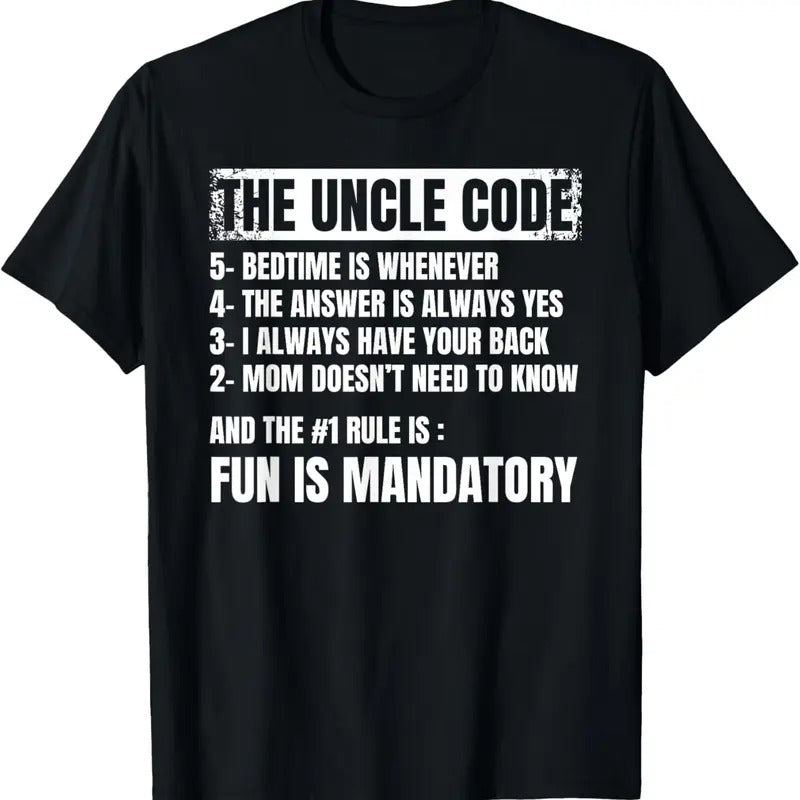 100% Cotton Uncle Code Art For Men First Time Uncle Brother Nephew Niece T-Shirt Hoodie Sweatshirt | PrintMintTees.com