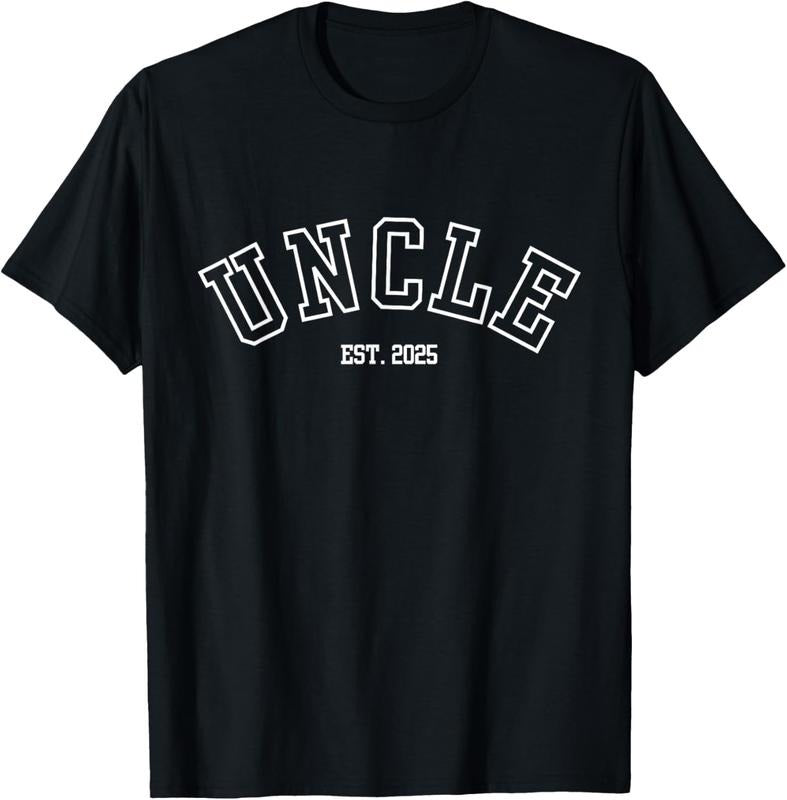 100% Cotton Uncle Est. 2025 New Uncle Announcement T-Shirt Hoodie, Sweatshirt | PrintMintTees.com