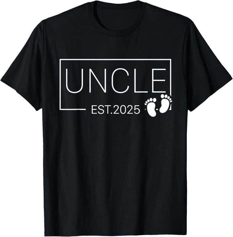 100% Cotton Uncle Est 2025 New Uncle Expecting Announcement T-Shirts, Hoodie, Sweatshirt