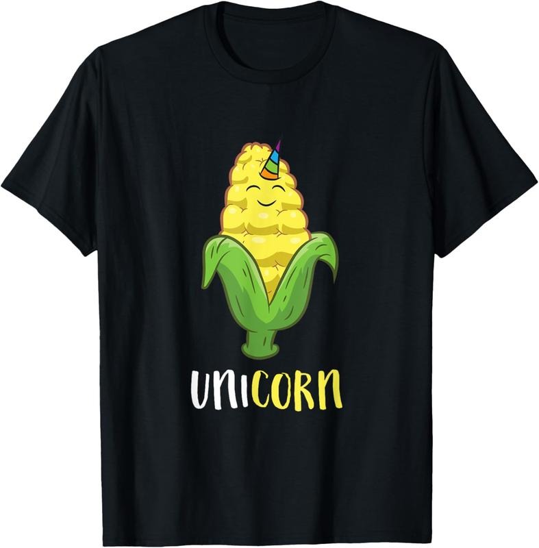 100% Cotton Uni Corn Unicorn Corn Lovers Corn Farmer T-Shirt Hoodie Sweatshirt | PrintMintTees.com