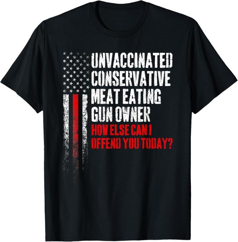 100% Cotton Unvaccinated Conservative Meat Eating Gun Owner T-Shirts, Hoodie, Sweatshirt