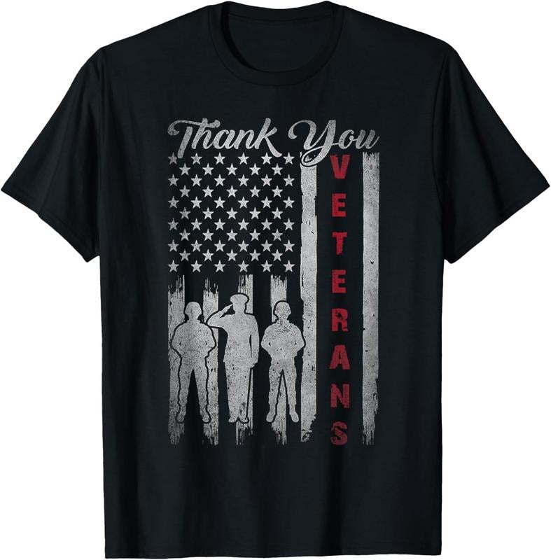 100% Cotton Veterans Day Thank You Veterans Proud Patriotic USA Flag T-Shirts, Hoodie, Sweatshirt