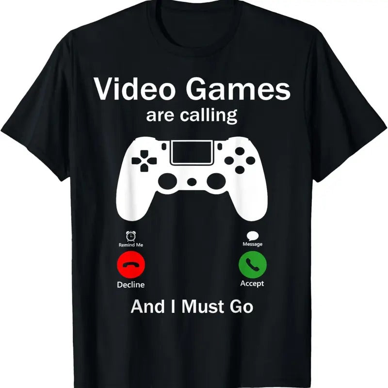 100% Cotton Video Games Are Calling And I Must Go Funny Console Gamer T-Shirt Hoodie, Sweatshirt | PrintMintTees.com