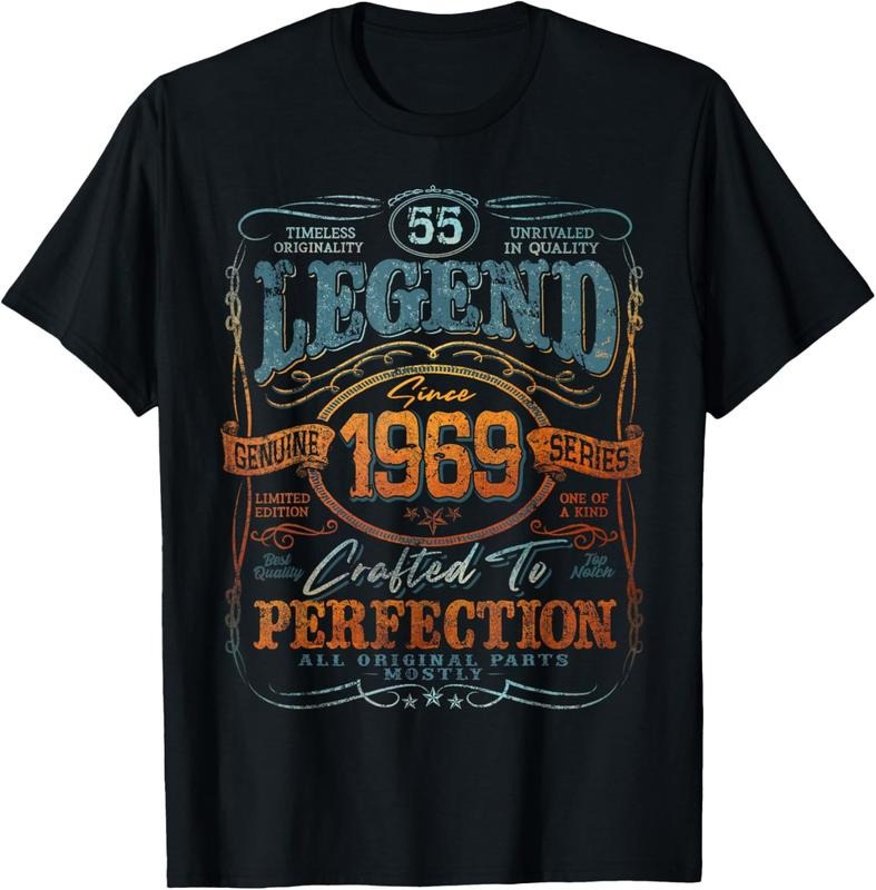 100% Cotton Vintage 1969 Limited Shirt 55 Year Old 55th T-Shirts, Hoodie, Sweatshirt