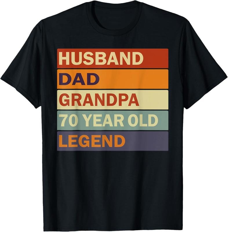 100% Cotton Vintage 70th Saying 70 Year Old Dad Grandpa T-Shirts, Hoodie, Sweatshirt