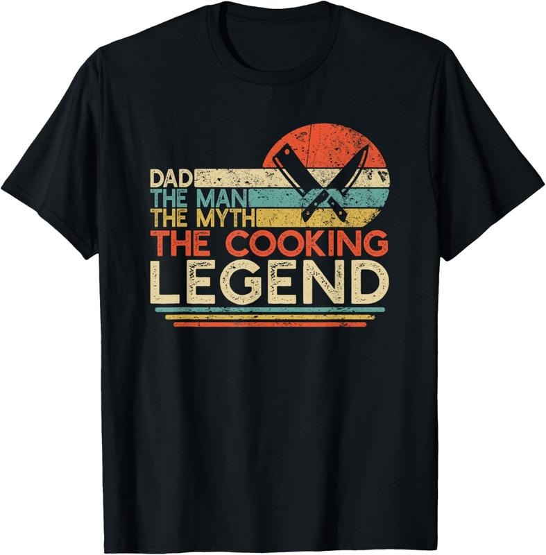 100% Cotton Vintage Cooking Dad The Man The Myth The Legend Chef Gift T-Shirt Hoodie, Sweatshirt | PrintMintTees.com