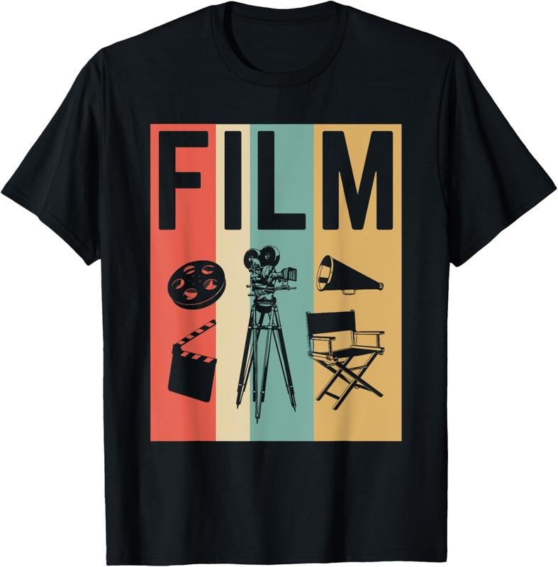 100% Cotton Vintage Film Cinema Shirt, Retro Movie Maker Tee Gift T-Shirt Hoodie Sweatshirt | PrintMintTees.com