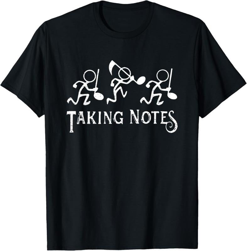 100% Cotton Vintage Musical Taking Notes Music Lovers Teachers Funny T-Shirt Hoodie Sweatshirt | PrintMintTees.com