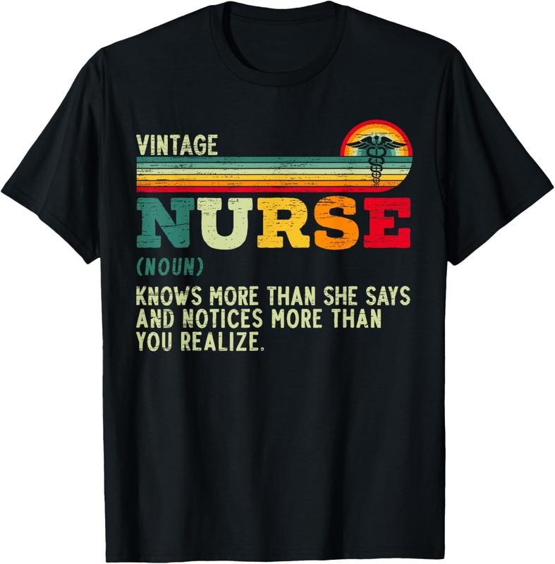 100% Cotton Vintage Nurse Definition Hospital Medical Registered Nursing T-Shirtstyle{n002}2 Shirt Hoodie Sweatshirt