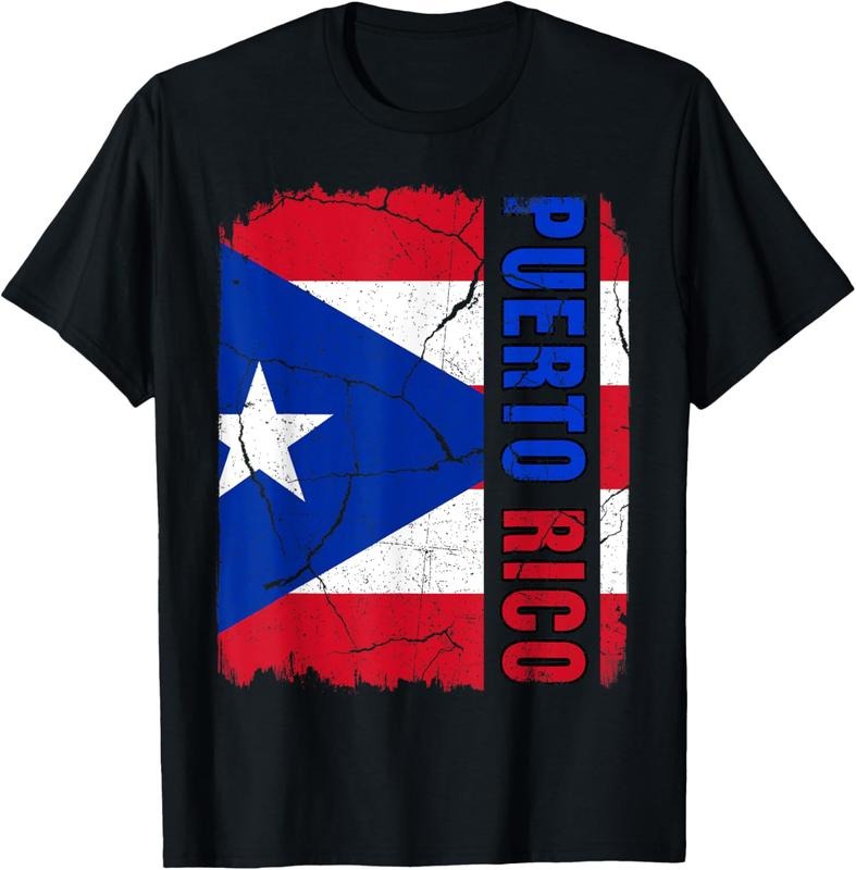 100% Cotton Vintage Puerto Rican Flag Puerto Rico Pride Roots Heritage T-Shirt Hoodie Sweatshirt | PrintMintTees.com