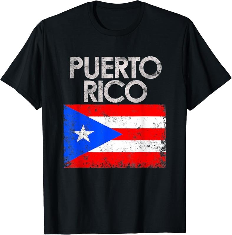 100% Cotton Vintage Puerto Rico Puerto Rican Flag Pride T-Shirt Hoodie Sweatshirt | PrintMintTees.com