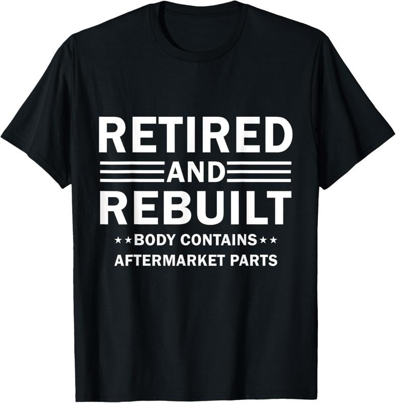 100% Cotton Vintage Retired And Rebuilt Body Contains Aftermarket Part T-Shirt Hoodie Sweatshirt | PrintMintTees.com