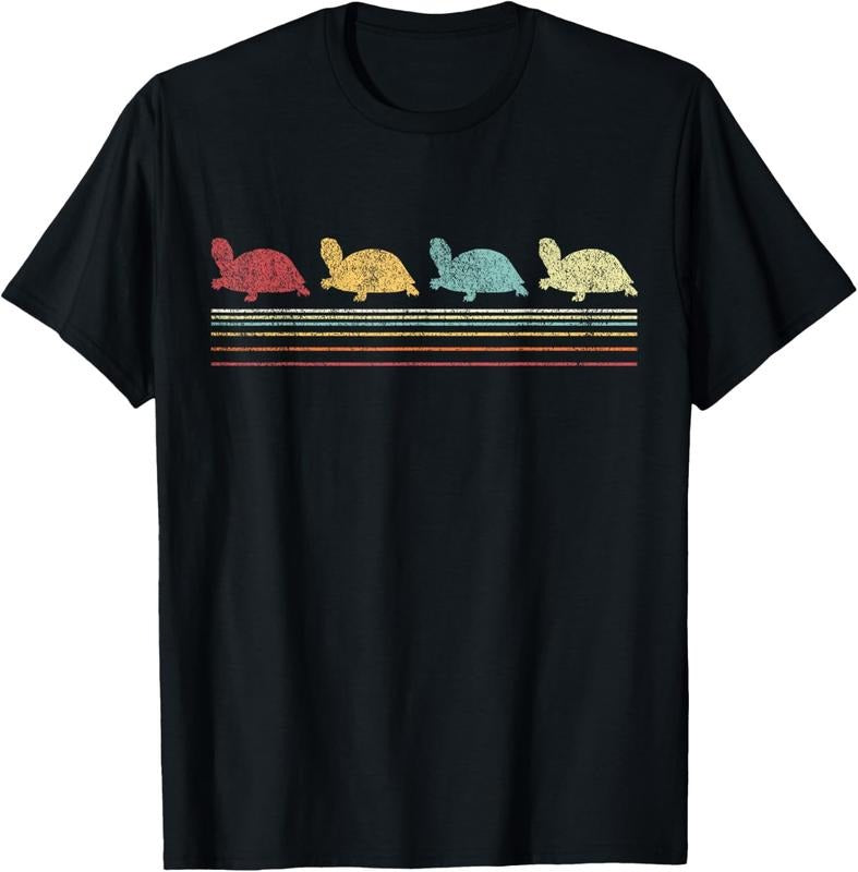 100% Cotton Vintage Tortoises Turtle Lover Funny Tortoise Retro T-Shirt Hoodie Sweatshirt | PrintMintTees.com