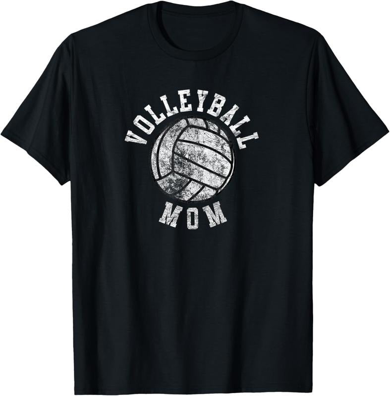 100% Cotton Vintage Volleyball Mom T-Shirt Hoodie, Sweatshirt | PrintMintTees.com