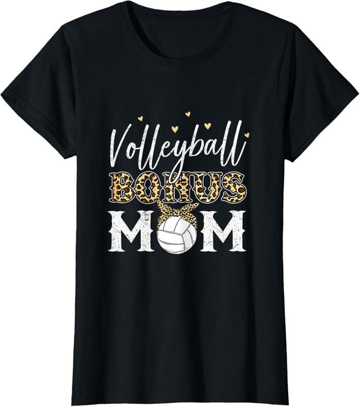 100% Cotton Volleyball Bonus Mom Step Mom Volleyball Mom T-Shirt Hoodie, Sweatshirt | PrintMintTees.com