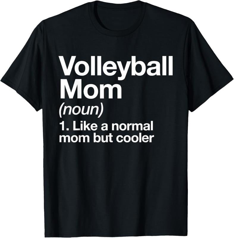 100% Cotton Volleyball Mom Definition Funny & Sassy Sports T-Shirt Hoodie Sweatshirt | PrintMintTees.com