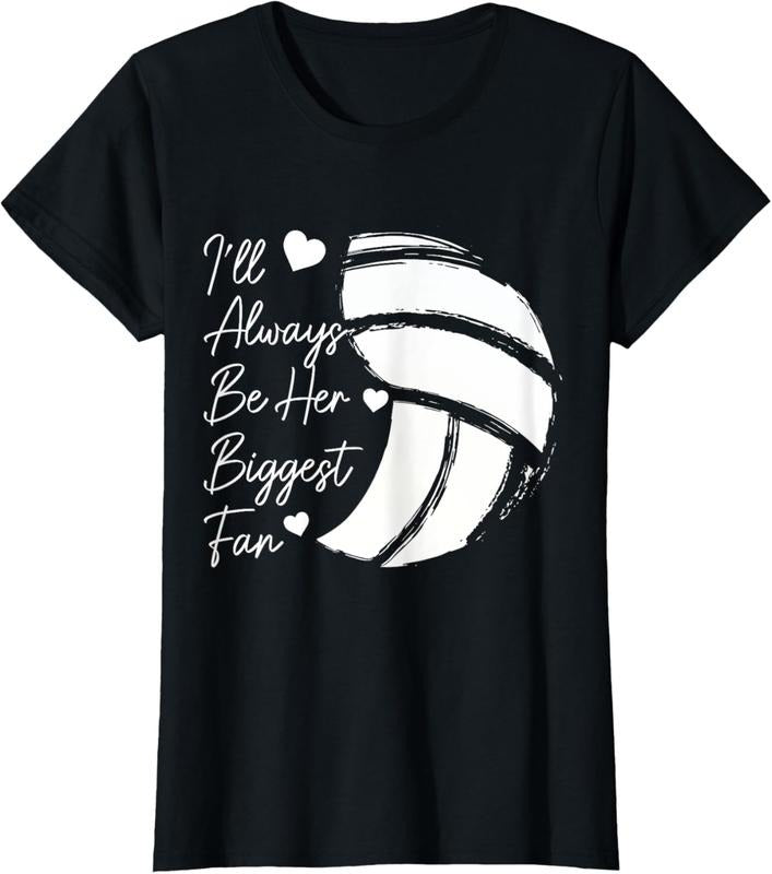 100% Cotton Volleyball Mom Her Biggest Fan Volleyball Daughter T-Shirt Hoodie, Sweatshirt | PrintMintTees.com