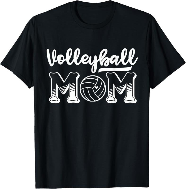100% Cotton Volleyball Mom Shirt Volleyball T-shirt T-Shirt Hoodie Sweatshirt | PrintMintTees.com