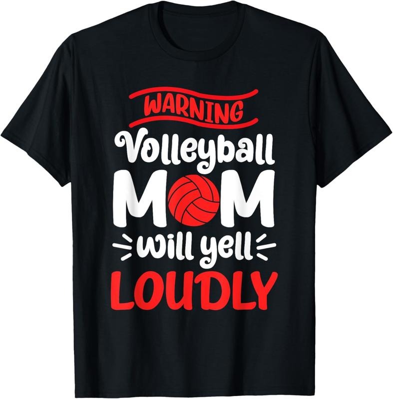 100% Cotton Volleyball Mom Warning Volleyball Mom Will Yell Loudly T-Shirt Hoodie, Sweatshirt | PrintMintTees.com